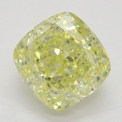 Farebný diamant cushion, fancy žltý, GIA 4872810164 Y5