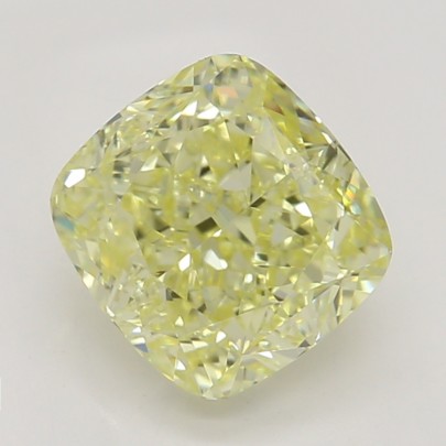 Farebný diamant cushion, fancy žltý, GIA 1871700161 Y5