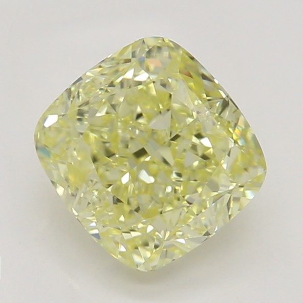 Farebný diamant cushion, fancy žltý, GIA 1871700161 Y5