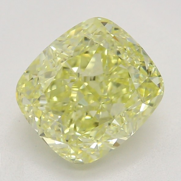 Farebný diamant cushion, fancy žltý, GIA 3846010593 Y5
