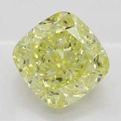 Farebný diamant cushion, fancy intense žltý, GIA 2872810292 Y6