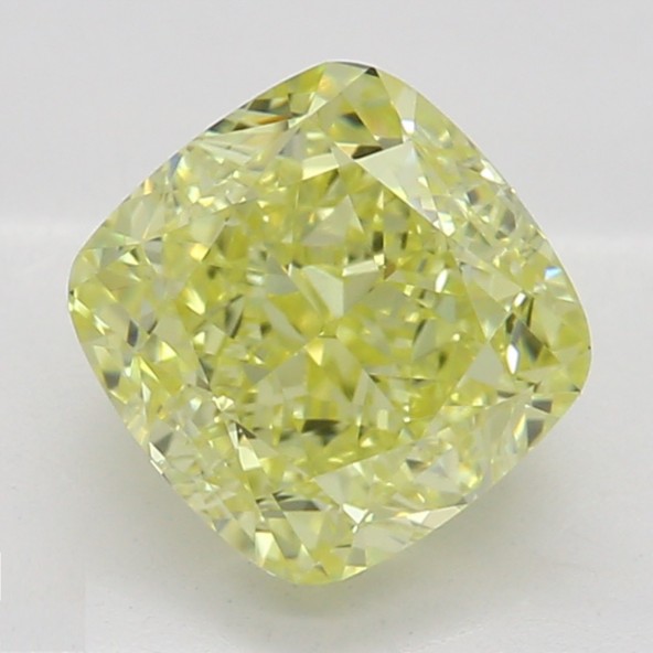 Farebný diamant cushion, fancy intense žltý, GIA 2872810292 Y6