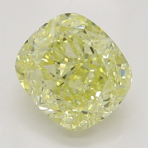 Farebný diamant cushion, fancy žltý, GIA 2872670322 Y5