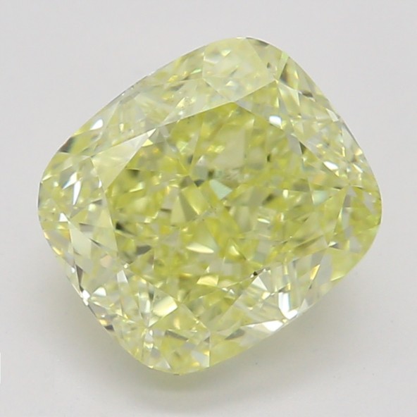 Farebný diamant cushion, fancy žltý, GIA 1846110391 Y5