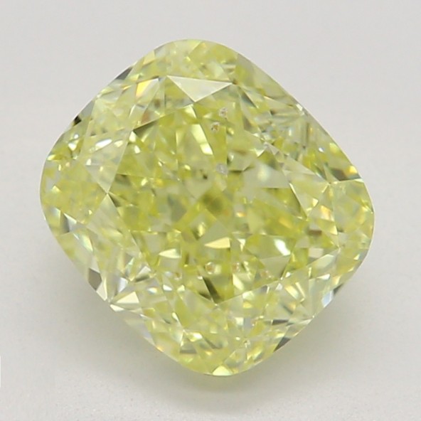 Farebný diamant cushion, fancy žltý, GIA 7872400277 Y5