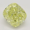 Farebný diamant cushion, fancy žltý, 1,15ct, GIA