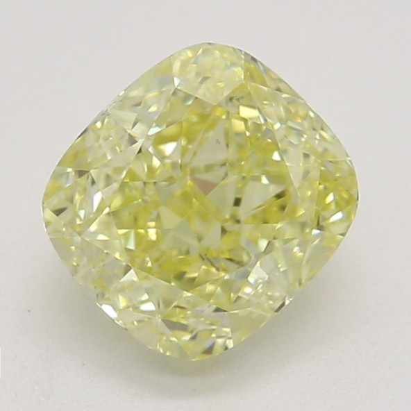 Farebný diamant cushion, fancy žltý, GIA 9846010609 Y5