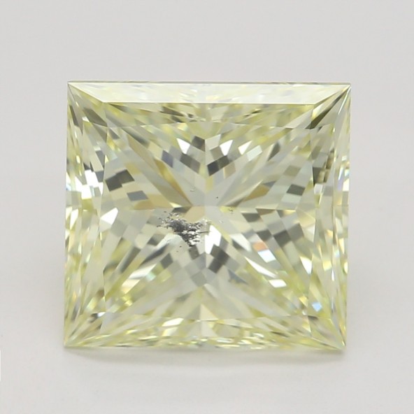 Farebný diamant princess, fancy žltý, GIA 8871890158 Y5