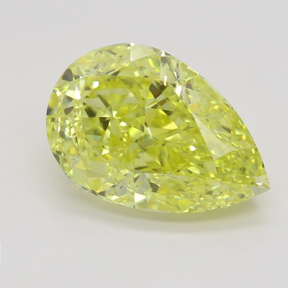 Farebný diamant hruška, fancy intense žltý, GIA 5833070195 Y6