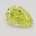 Farebný diamant hruška, fancy intense žltý, 4,68ct, GIA