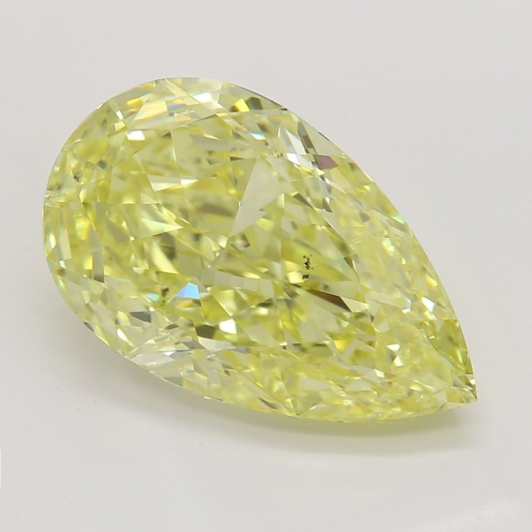 Farebný diamant hruška, fancy intense žltý, GIA 1845410240 Y6