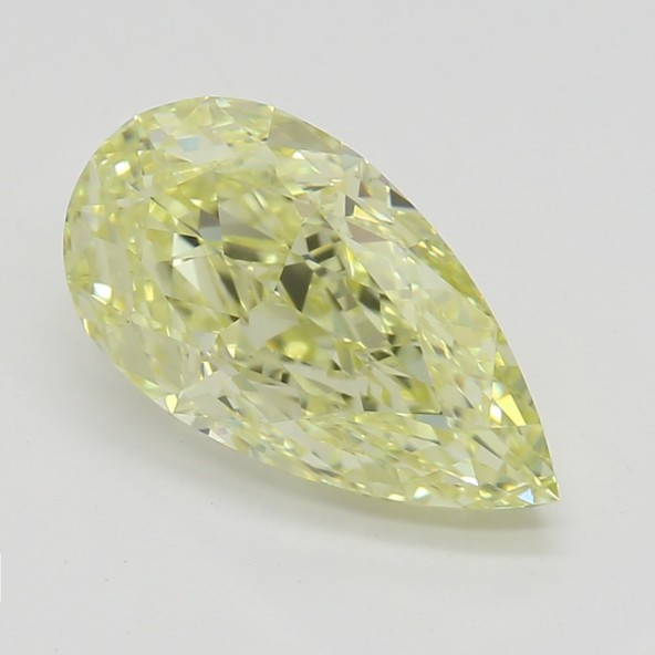 Farebný diamant hruška, fancy žltý, GIA 1870920040 Y5