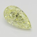 Farebný diamant hruška, fancy žltý, 1,51ct, GIA