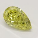 Farebný diamant hruška, fancy intense žltý, 1,55ct, GIA