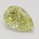 Farebný diamant hruška, fancy žltý, 1,54ct, GIA
