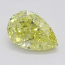 Farebný diamant hruška, fancy intense žltý, 1,06ct, GIA