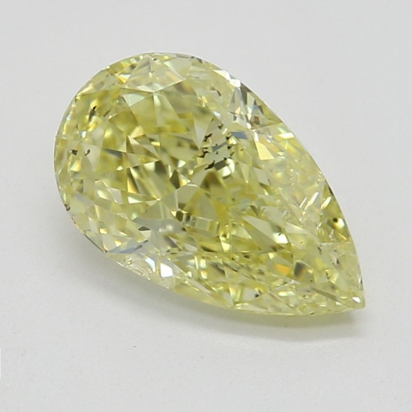 Farebný diamant hruška, fancy žltý, GIA 1872800040 Y5