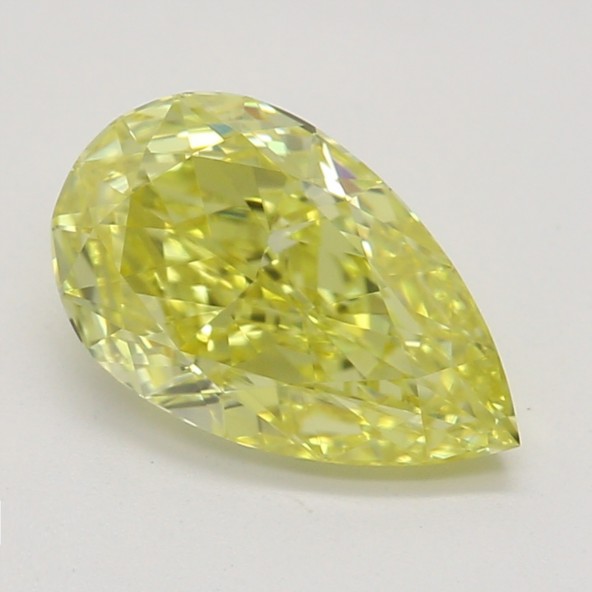 Farebný diamant hruška, fancy intense žltý, GIA 4873370194 Y6