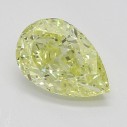 Farebný diamant hruška, fancy žltý, 0,71ct, GIA