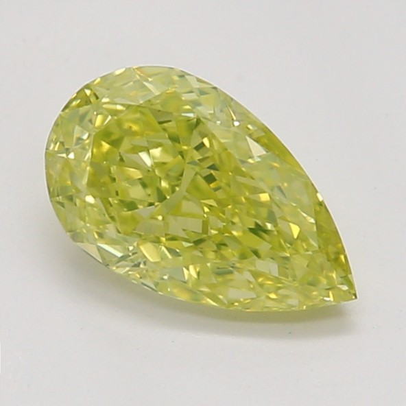 Farebný diamant hruška, fancy intense žltý, GIA 1861340041 Y6