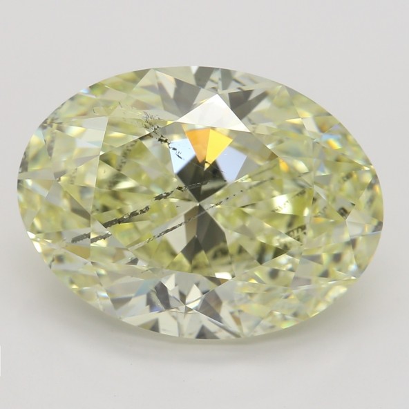 Farebný diamant ovál, fancy light žltý, GIA 5846070075 Y4