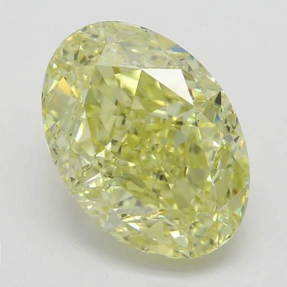 Farebný diamant ovál, fancy žltý, GIA 4872730464 Y5