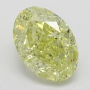 Farebný diamant ovál, fancy žltý, 4,01ct, GIA