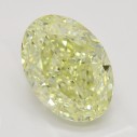 Farebný diamant ovál, fancy light žltý, 4,46ct, GIA