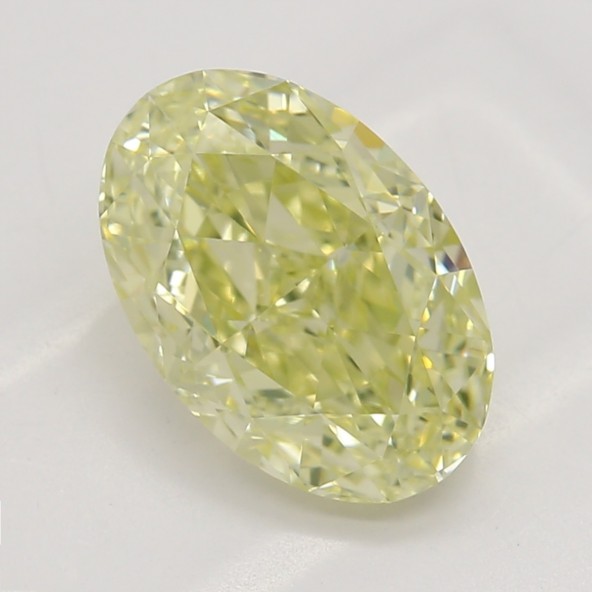 Farebný diamant ovál, fancy light žltý, GIA 3871780373 Y4
