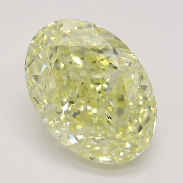 Farebný diamant ovál, fancy žltý, GIA 1873290151 Y5