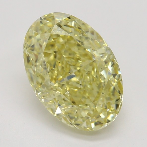 Farebný diamant ovál, fancy žltý, GIA 2846160242 Y5