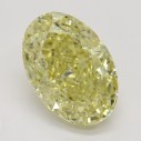 Farebný diamant ovál, fancy žltý, 1,62ct, GIA
