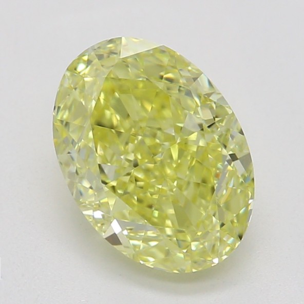 Farebný diamant ovál, fancy intense žltý, GIA 8872660218 Y6
