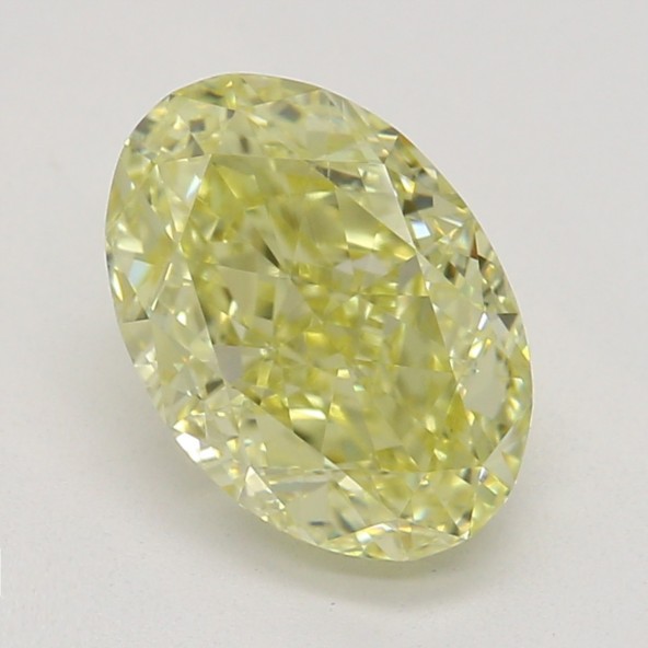Farebný diamant ovál, fancy žltý, GIA 2872240102 Y5