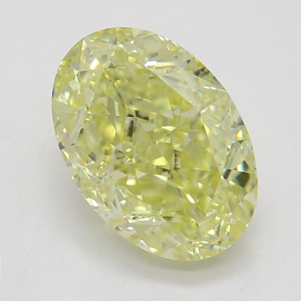 Farebný diamant ovál, fancy žltý, GIA 4873050234 Y5