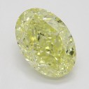 Farebný diamant ovál, fancy žltý, 1,01ct, GIA