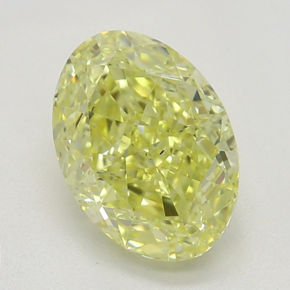 Farebný diamant ovál, fancy intense žltý, GIA 2872820592 Y6