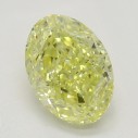 Farebný diamant ovál, fancy intense žltý, 1,21ct, GIA