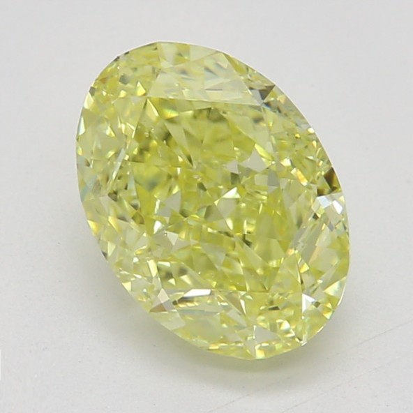 Farebný diamant ovál, fancy intense žltý, GIA 6872810186 Y6