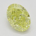 Farebný diamant ovál, fancy intense žltý, 1,01ct, GIA