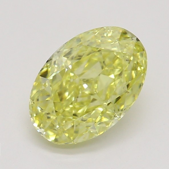 Farebný diamant ovál, fancy intense žltý, GIA 7861380027 Y6