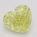 Farebný diamant srdce, fancy intense žltý, 5,01ct, GIA