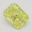 Farebný diamant radiant, fancy intense žltý, 3,01ct, GIA