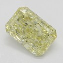 Farebný diamant radiant, fancy light žltý, 1,07ct, GIA