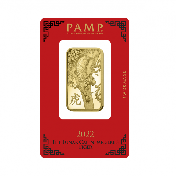 Investičná zlatá tehla 1 oz razená Pamp Lunar Tiger ZAUFS0058 (4)