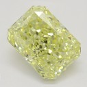 Farebný diamant radiant, fancy žltý, 1,31ct, GIA