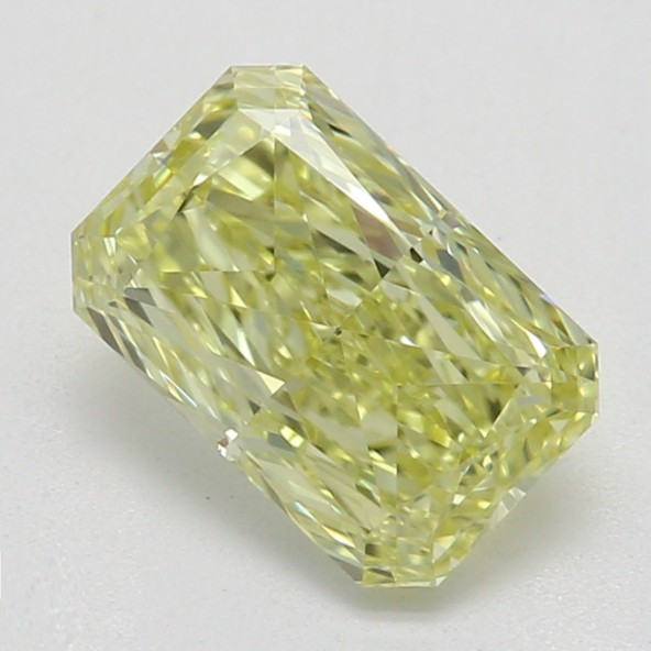 Farebný diamant radiant, fancy žltý, GIA 5872820155 Y5
