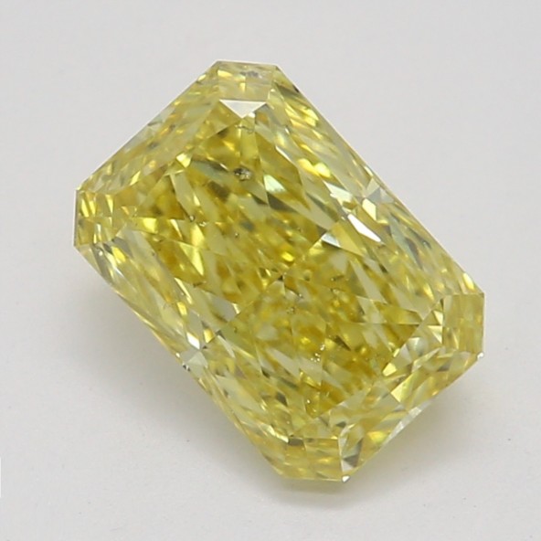 Farebný diamant radiant, fancy intense žltý, GIA 9861340029 Y6