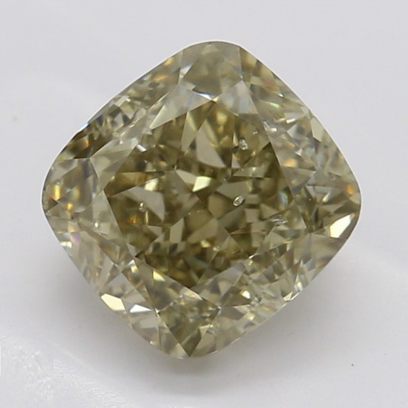 Farebný diamant cushion, fancy žltohnedý, GIA 4872190694 T5