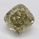 Farebný diamant cushion, fancy žltohnedý, 1,2ct, GIA